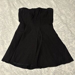 Women’s J.Crew strapless black mini dress